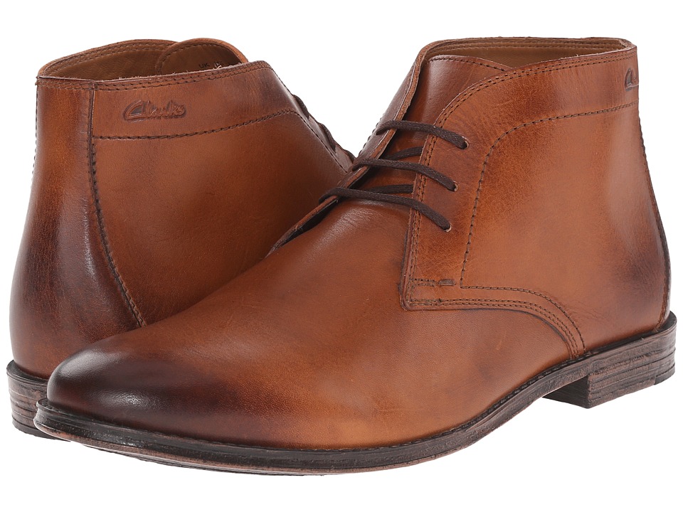 Clarks - Hawkley Rise (Tan Leather) Men