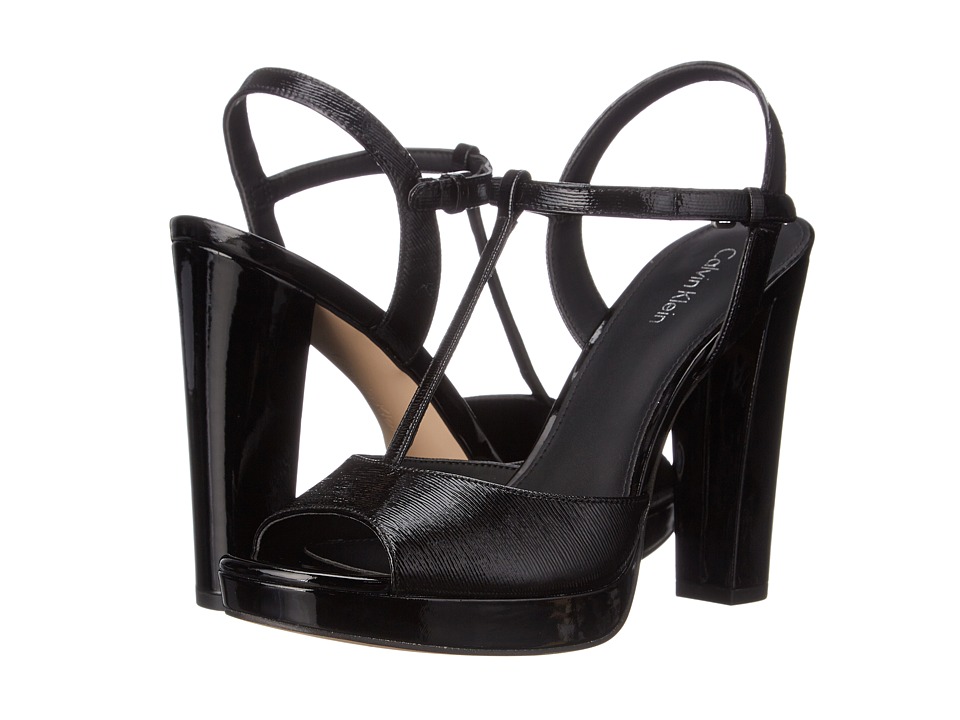 Calvin Klein Berndette (Black Patent) High Heels