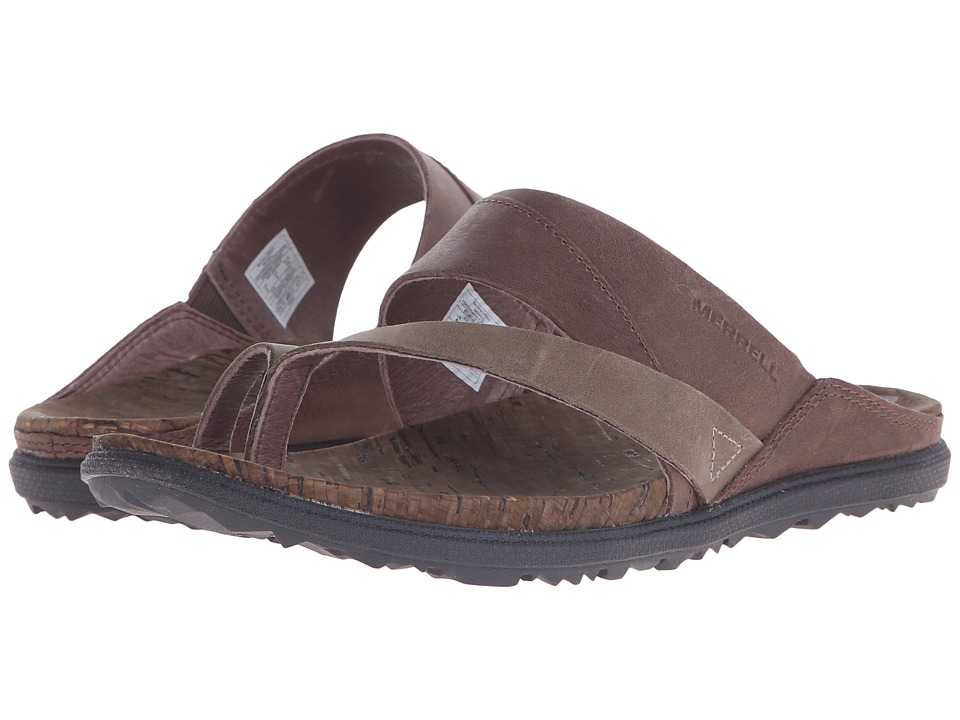 Merrell Around Town Thong (Brown/Green) Women