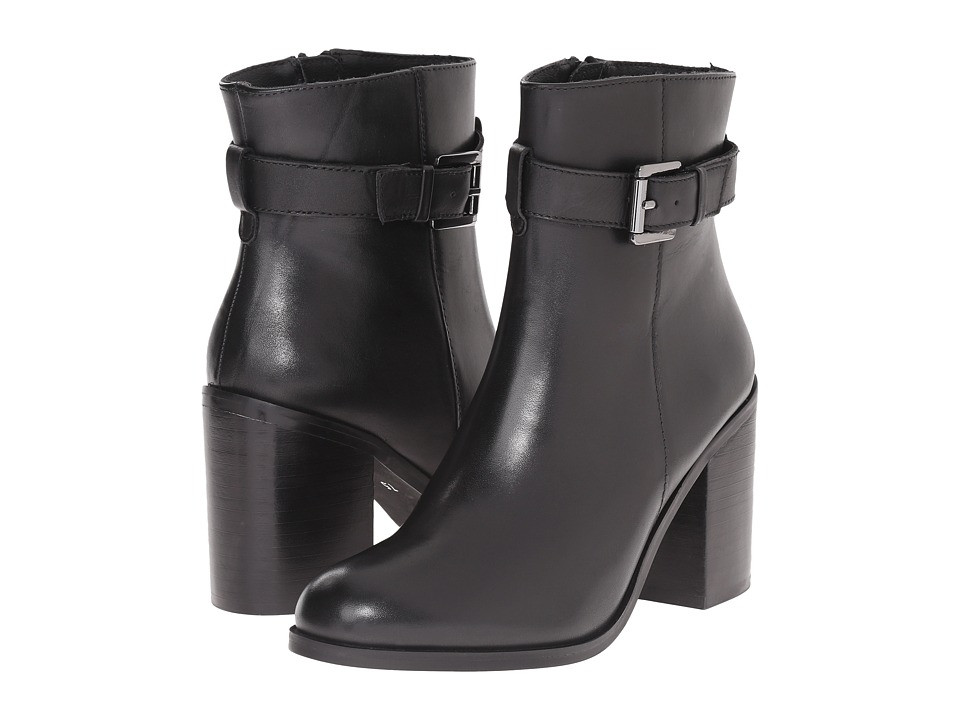 Steve Madden Porshia (Black Leather) Women