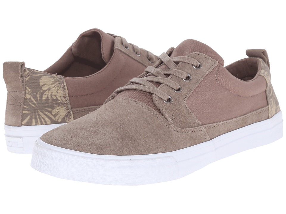 TOMS - Valdez (Desert Taupe Hibiscus Suede/Canvas) Men
