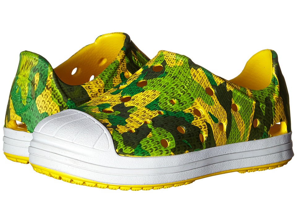 Crocs Kids - Bump It Camo Shoe (Toddler/Little Kid) (Grass Green) Boys Shoes