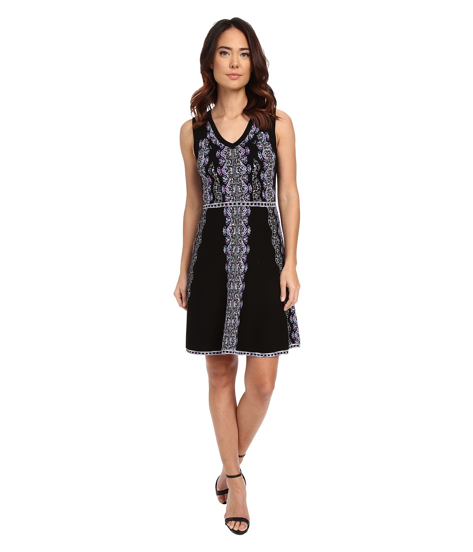 Nanette Lepore Mystical Stitch Dress (Black/Multi) Women