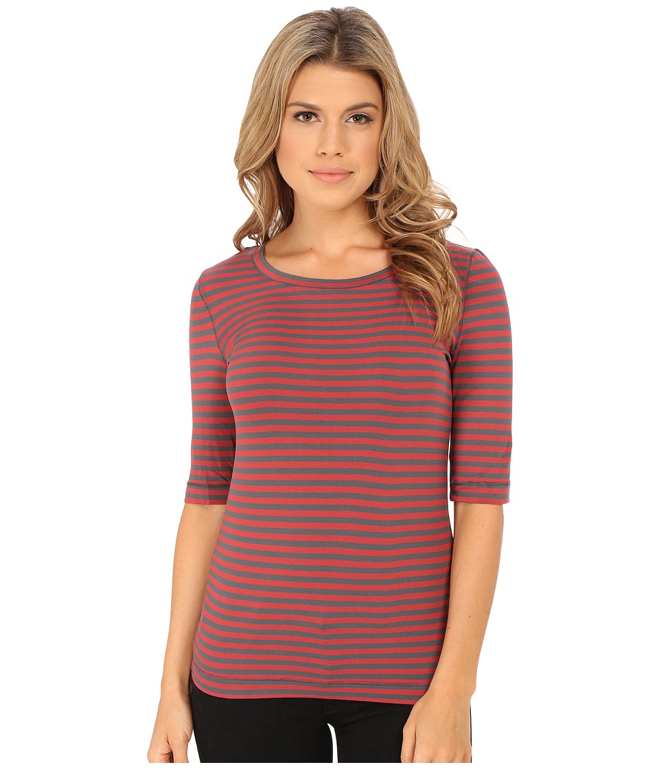 Free People - Leader Of The Pack Striped Tee (Cherry Combo) Women