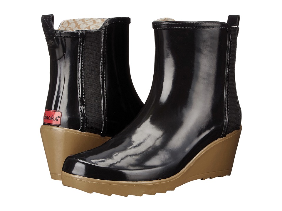 Chooka - Side Gore Wedge (Black) Women