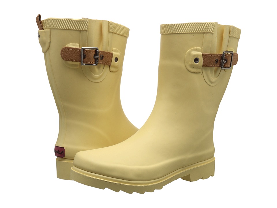 Chooka Top Solid Mid Rain Boot (Sunflower) Women