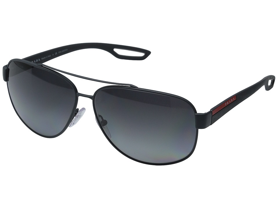 EAN 8053672449426 product image for Prada Linea Rossa - 0PS 58QS (Grey Rubber/Polarized Grey) Fashion Sunglasses | upcitemdb.com