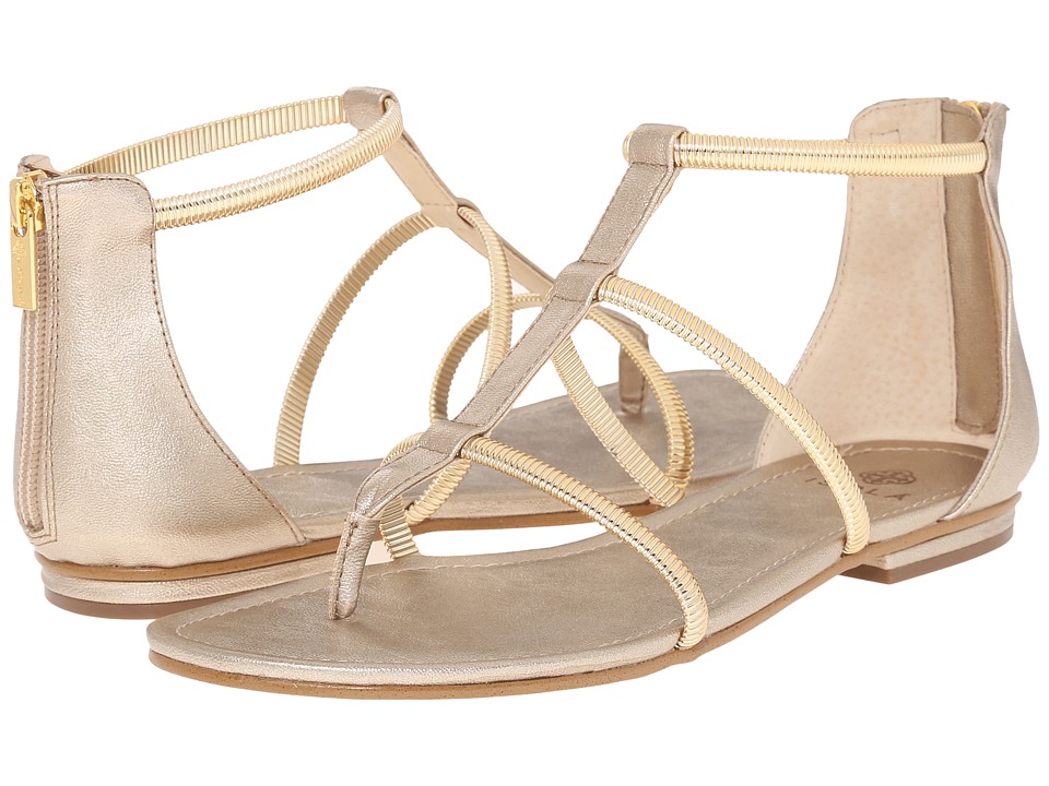 Isola Markita (Satin Gold Grid Metallic) Women