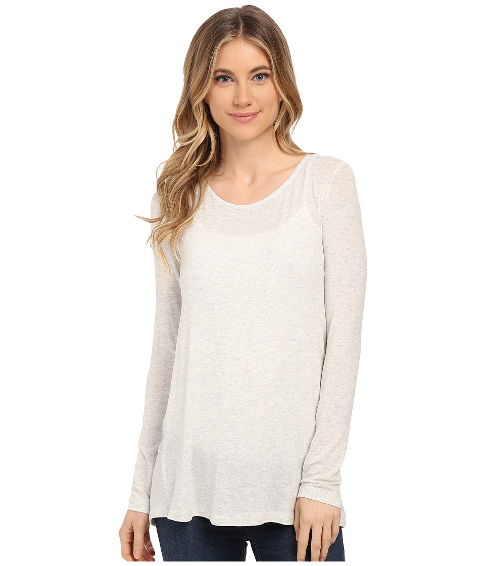 Splendid Drapey Lux Pleat Back Long Sleeve (Perla) Women