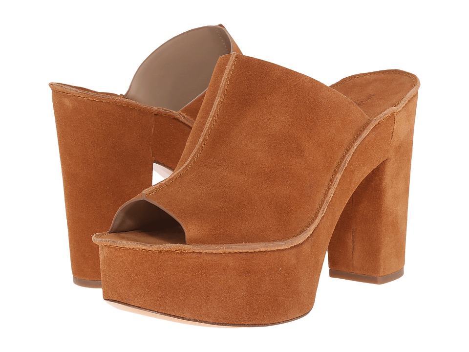 Michael Kors Elsa (Light Luggage Sport Suede) High Heels