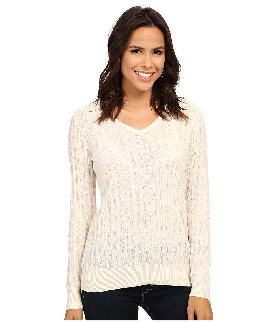 Pendleton - Cable Pullover (Ivory) Women