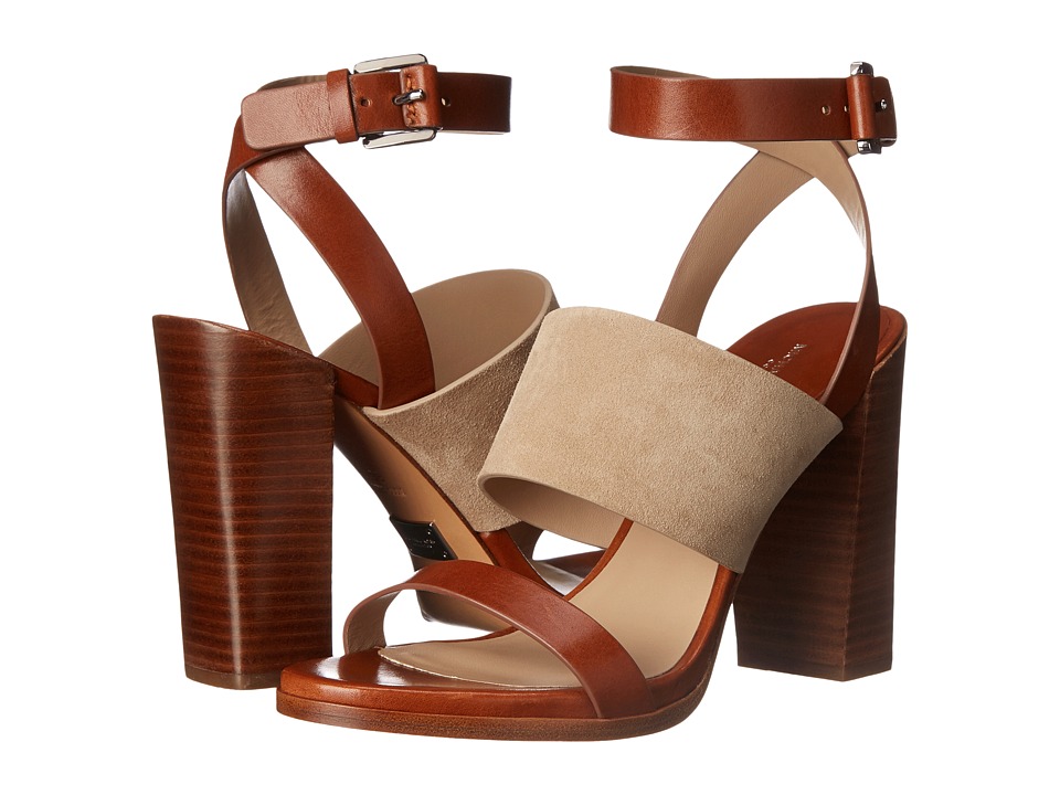 Michael Kors Rigby (Sand Sport Suede/Vachetta) High Heels
