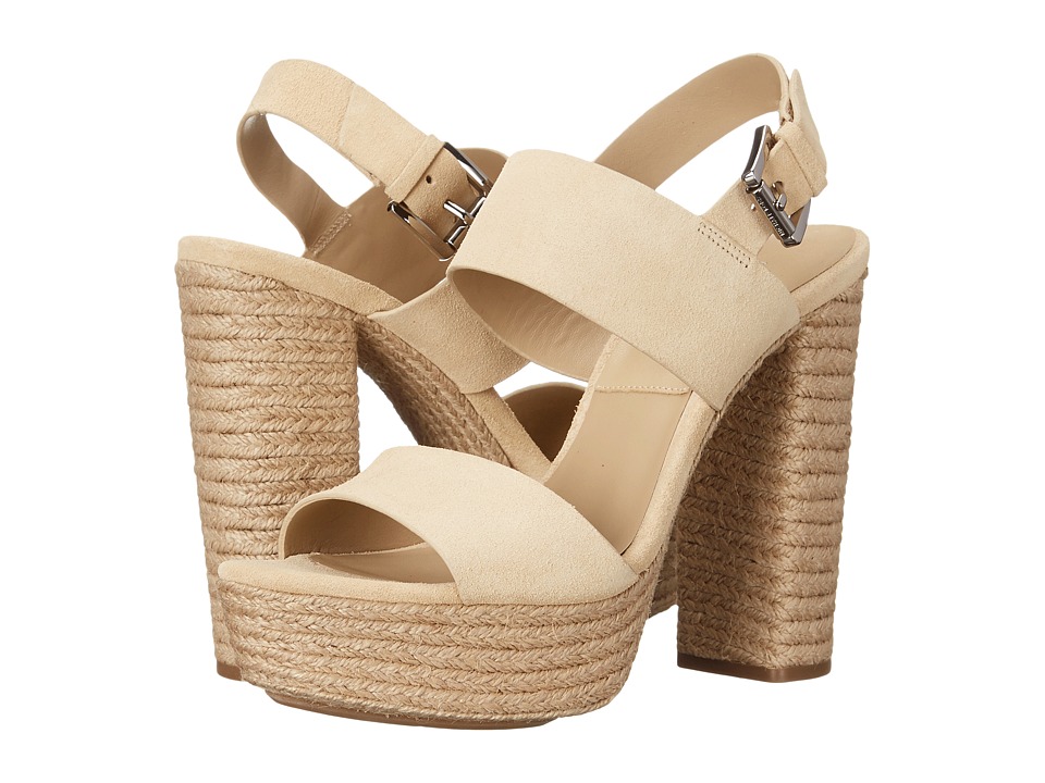 Michael Kors Summer (Ecru Sport Suede/Jute) High Heels