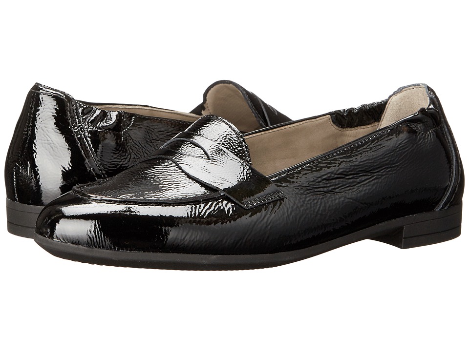 ara Christine (Black Crinkle Patent) Women