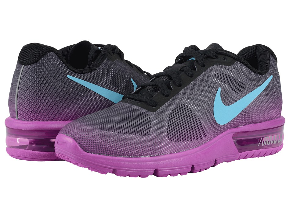 Nike Air Max Sequent (Black/Hyper Violet/Dark Grey/Gamma Blue) Women