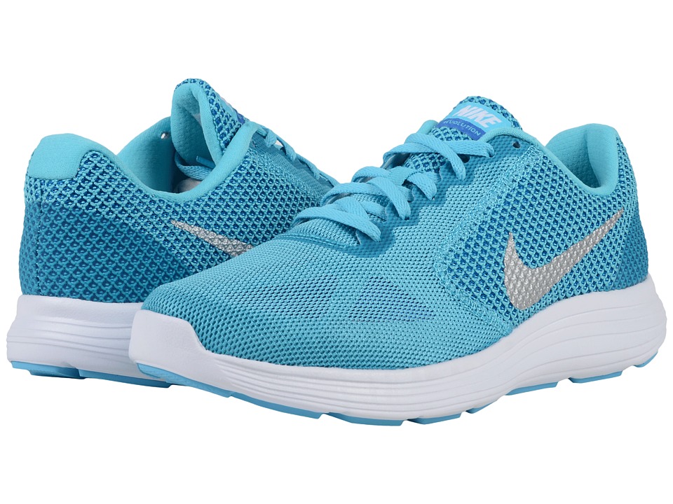 nike revolution 3 silver