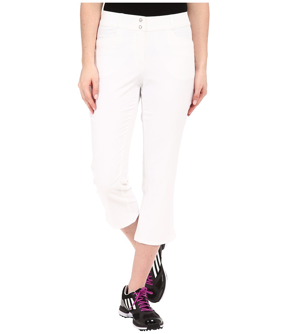 adidas Golf Essentials Lightweight Capris (White) Women