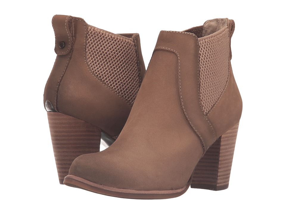 UGG Cobie (Fawn/Water Resistant Leather) High Heels