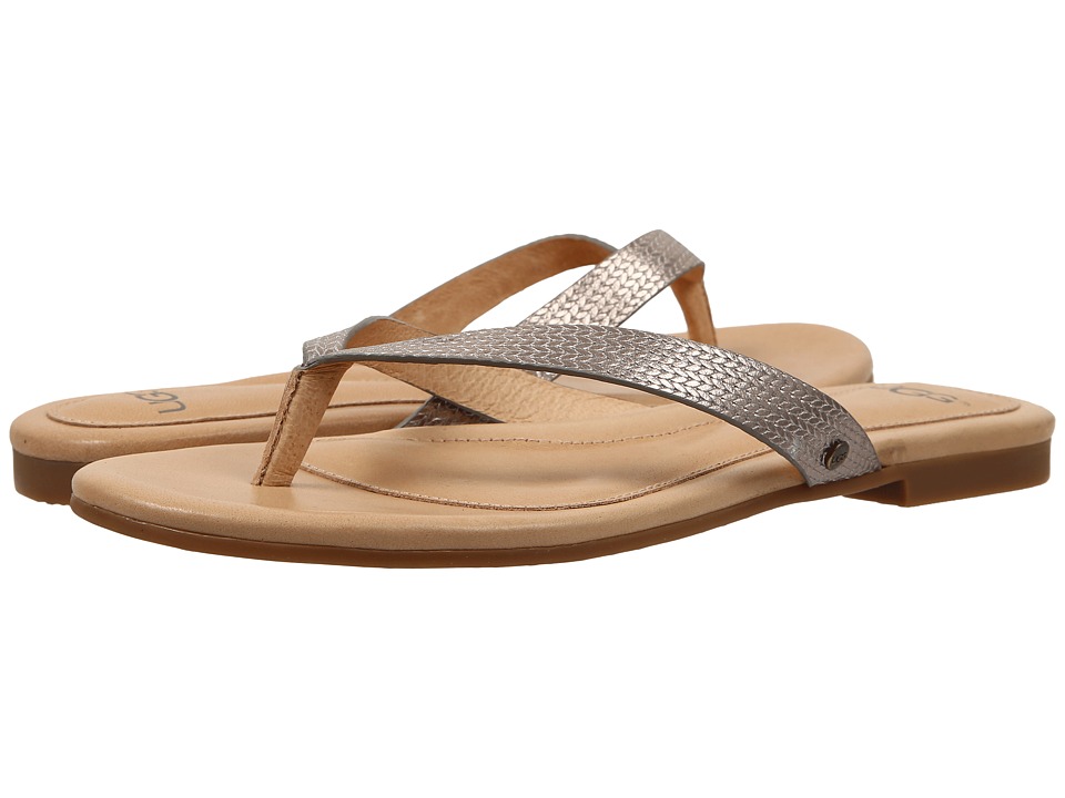 UGG Allaria II Metallic Braid (Soft Gold Leather) Women