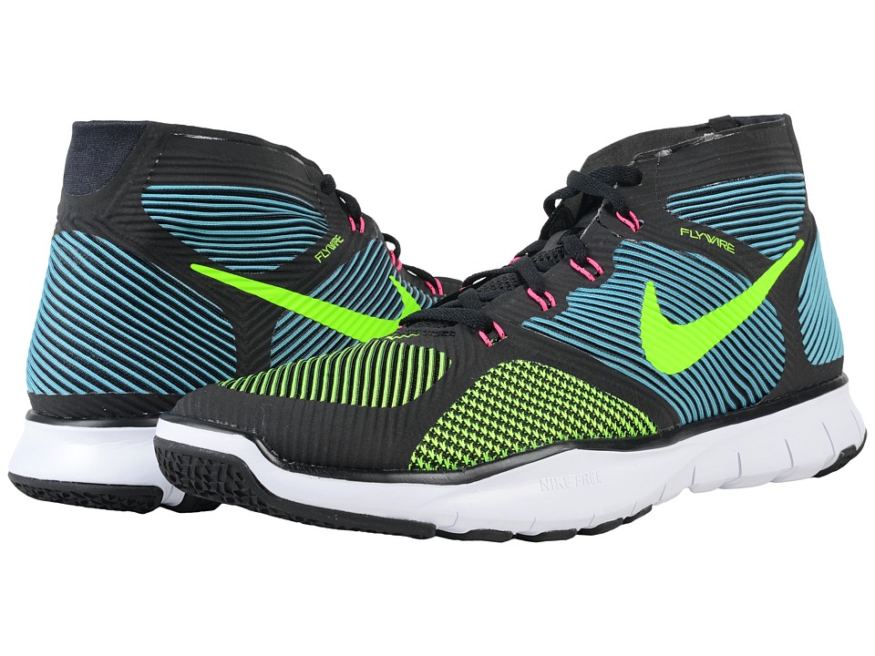 Nike - Free Train Instinct (Black/Gamma Blue/Hyper Pink/Electric Green) Men