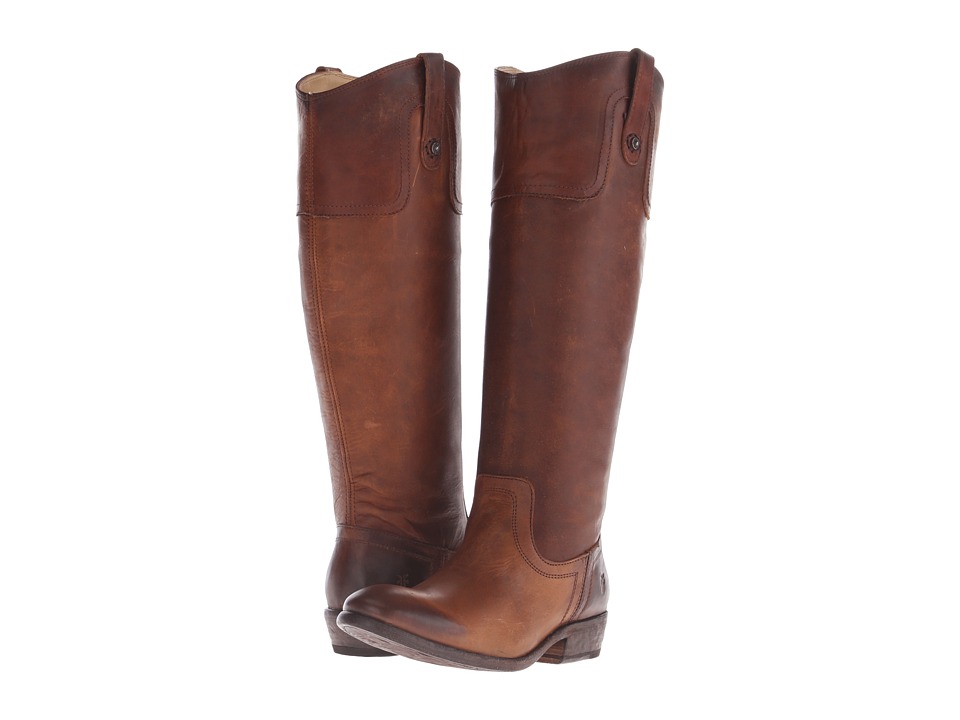 Frye Carson Riding Button (Cognac) Cowboy Boots