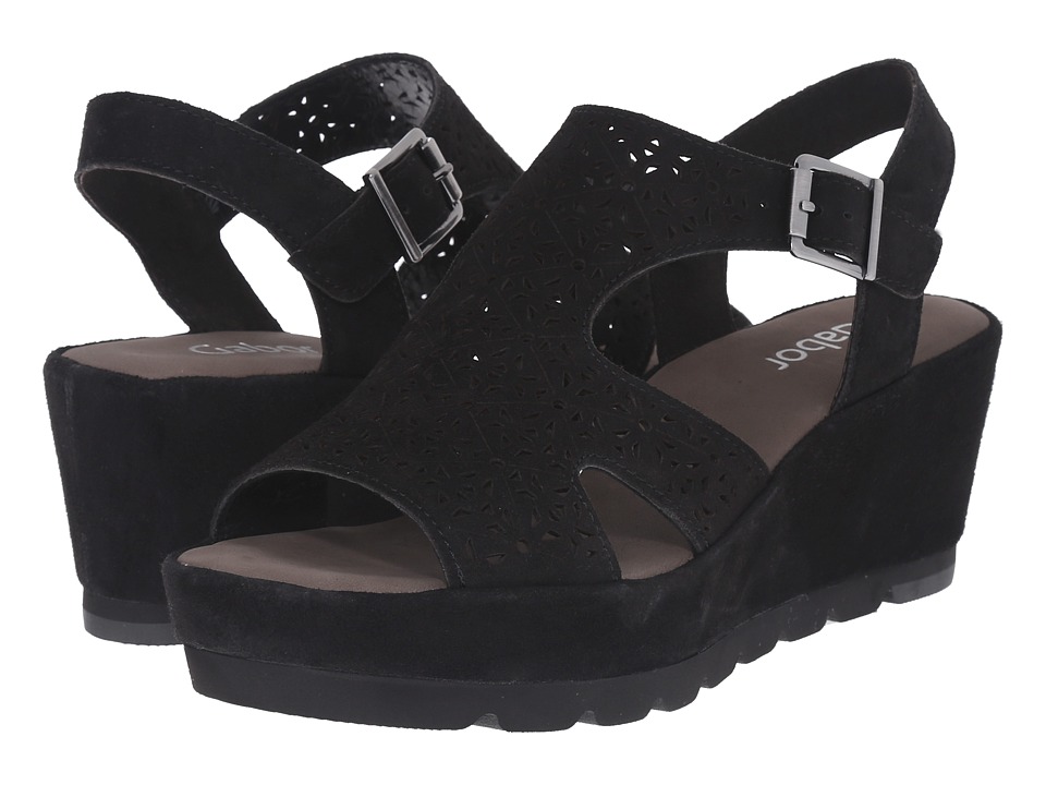 Gabor - Gabor 45.742 (Schwarz Samtchevreau) High Heels