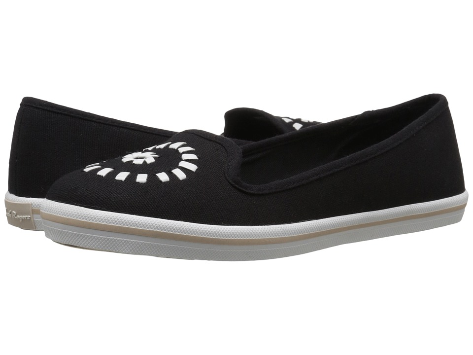 Jack Rogers Mila Canvas (Black/White) Women