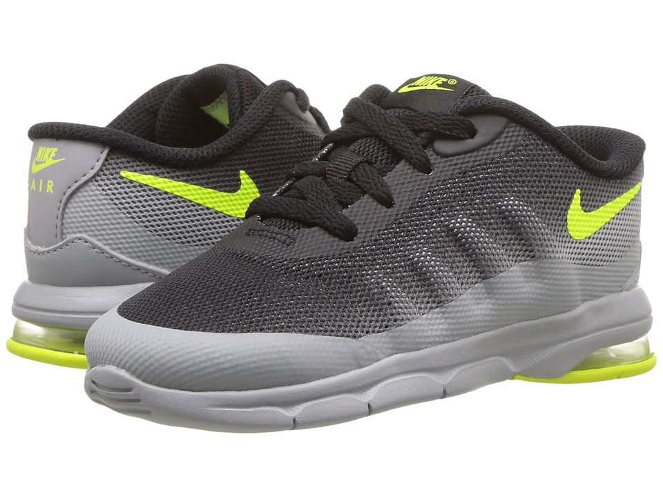 Nike Kids Air Max Invigor (Infant/Toddler) (Wolf Grey/Black/Volt) Kids Shoes