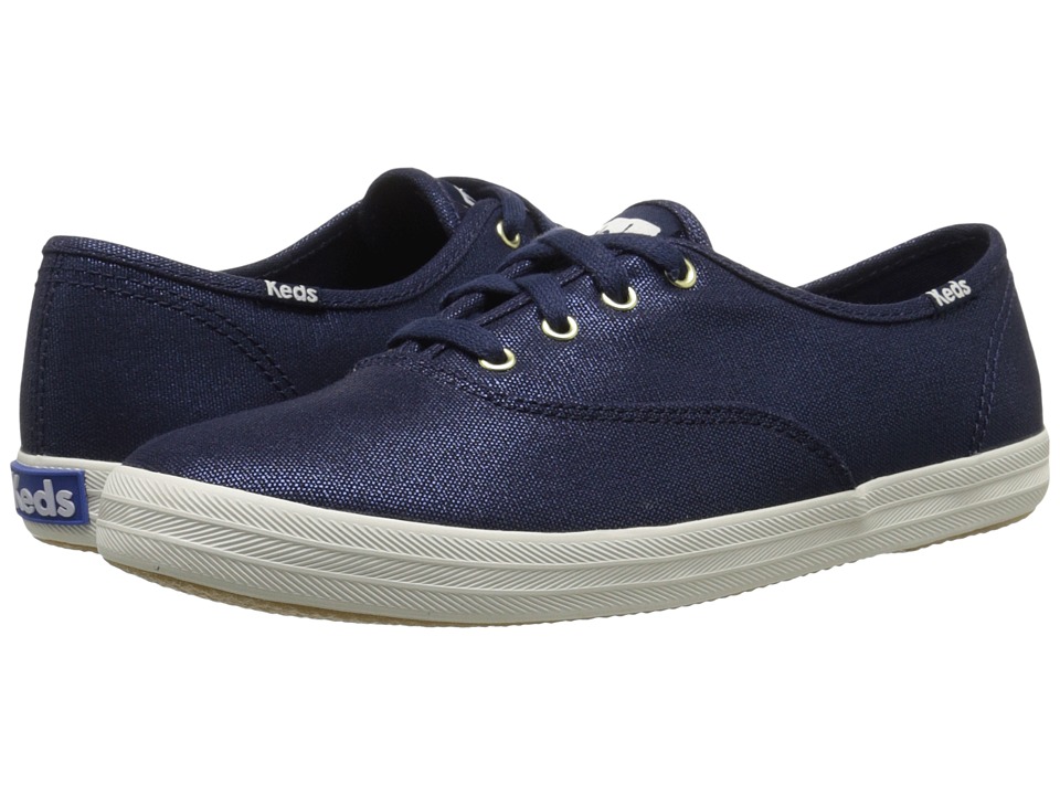 Keds Champion Metallic Canvas (Navy Metallic) Women