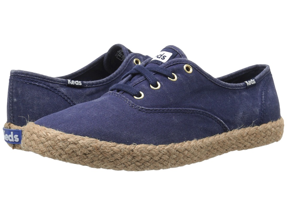 Keds Champ Washed Jute (Navy) Women