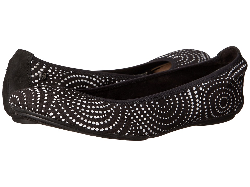 Hush Puppies Chaste Ballet (Black/White) Women