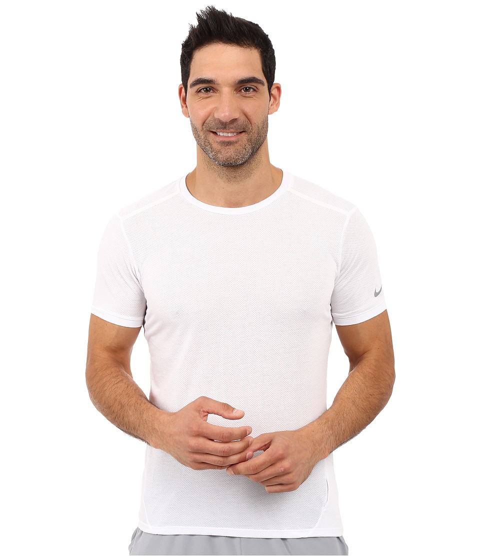 Nike Dri-FIT Cool Tailwind Running Shirt (White/White/Reflective Silver) Men