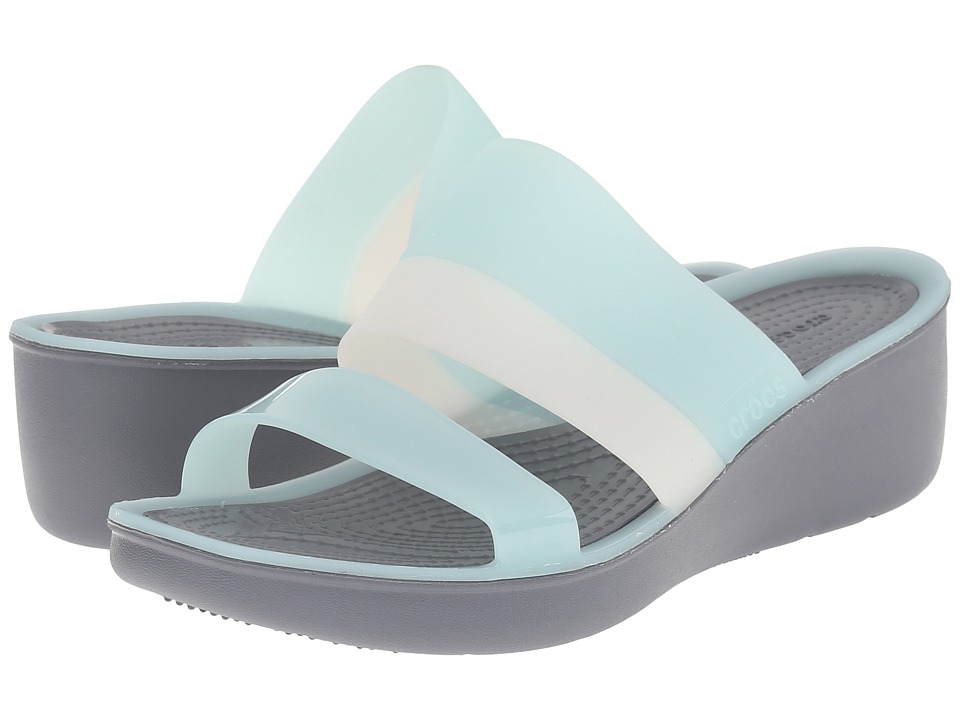 crocs colorblock wedge