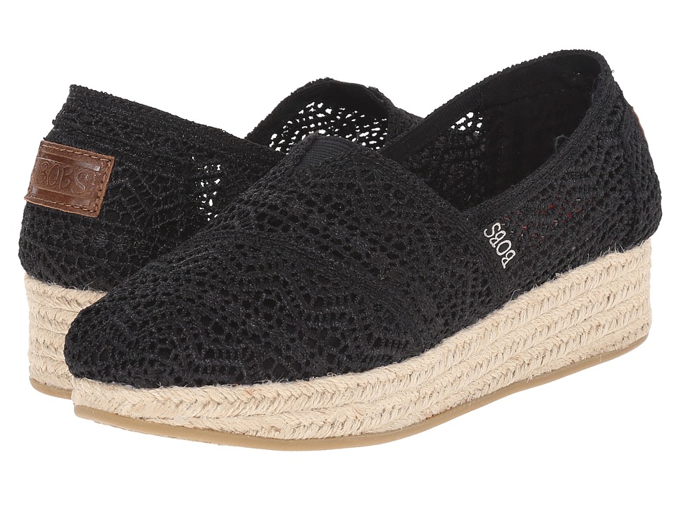 BOBS from SKECHERS - Highlights - Amaze (Black) Women's Slip on Shoes BOBS from SKECHERS - Highlights - Amaze (Black) Women's Slip on Shoes