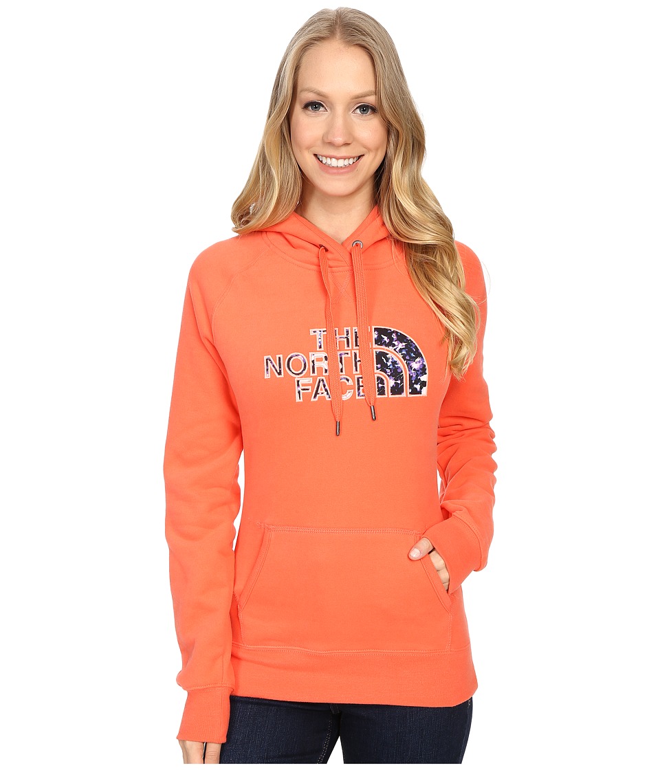 The North Face Avalon Crystal Floral Pullover Hoodie (Radiant Orange) Women
