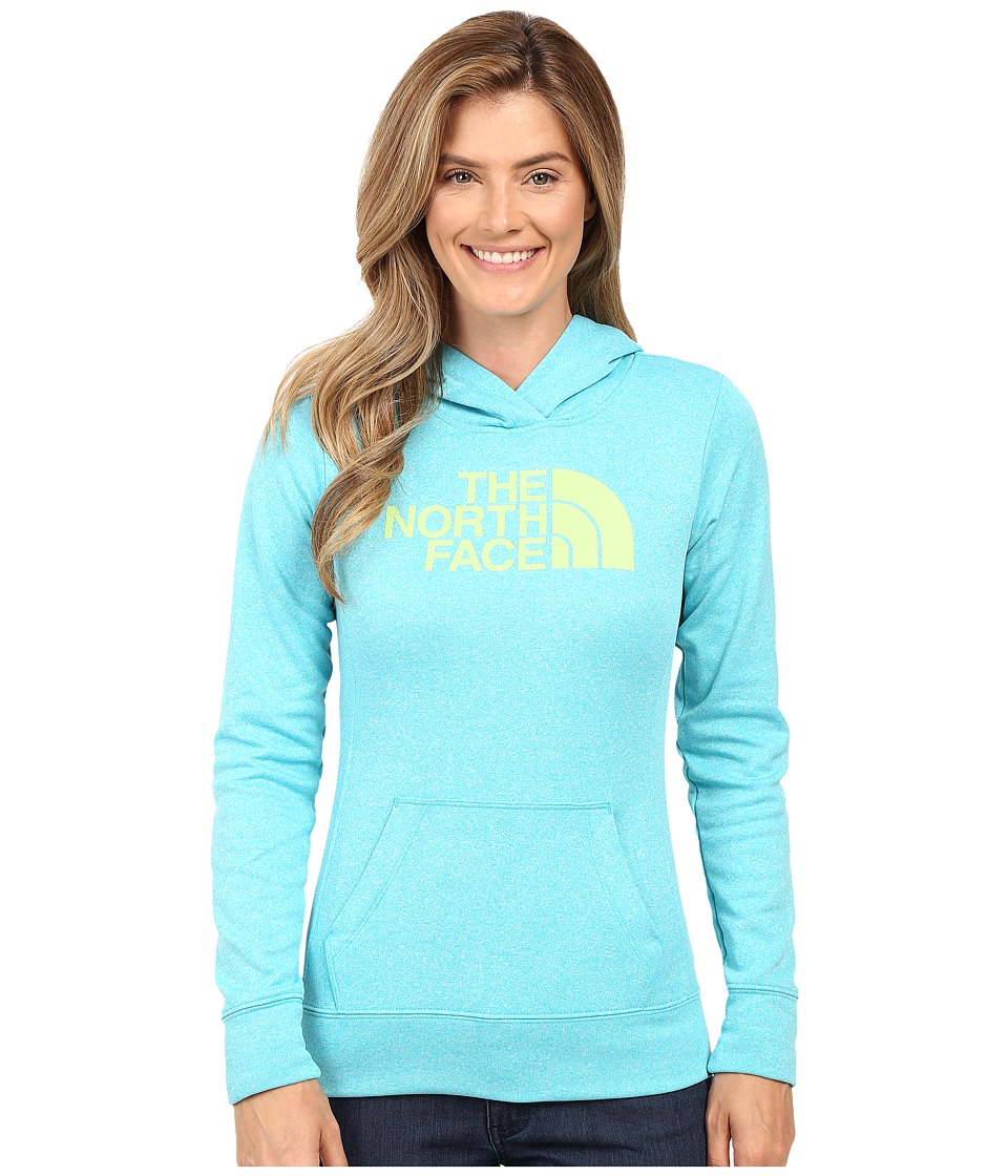 The North Face Fave Half Dome Pullover Hoodie (Bluebird Heather/Budding Green) Women