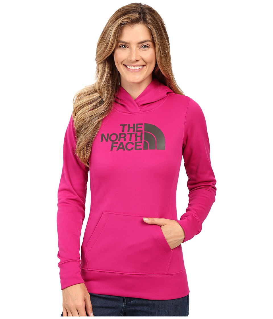 The North Face Fave Half Dome Pullover Hoodie (Fuchsia Pink/Asphalt Grey) Women