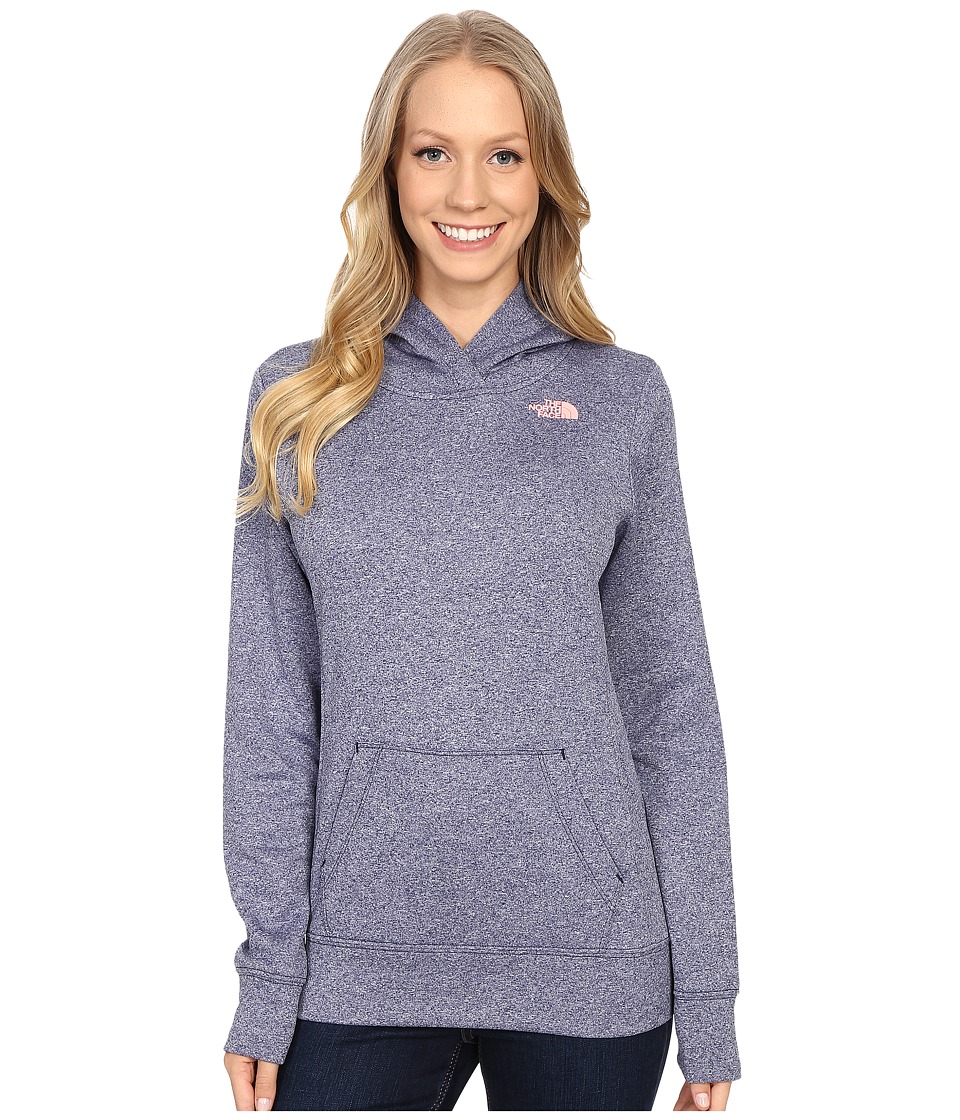 The North Face LFC Fave Hoodie (Patriot Blue Heaher/Neon Peach) Women