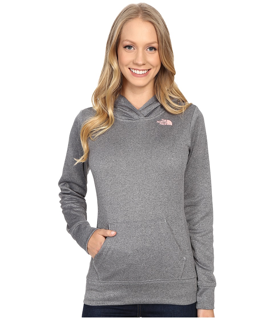 The North Face LFC Fave Hoodie (TNF Medium Grey Heather/Neon Peach) Women