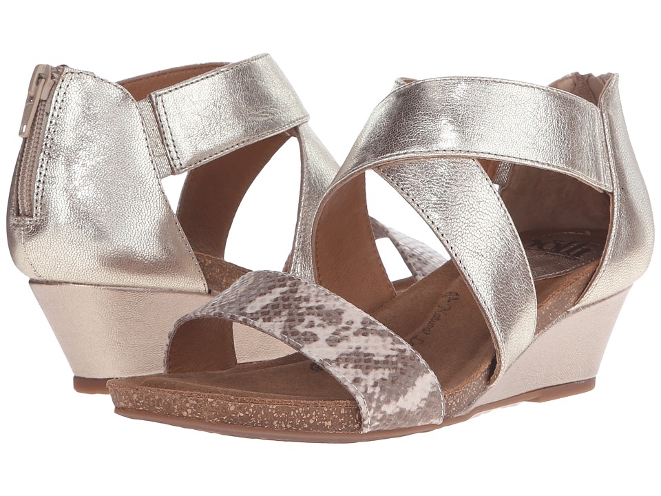 Sofft Vallar (Satin Gold/Sand Grid/Viper Desert Flex) Women