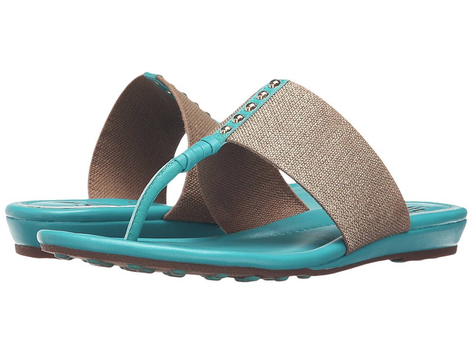 Sofft - Ameda (Turquoise M-Vege/Cotton Foil Elastic) Women