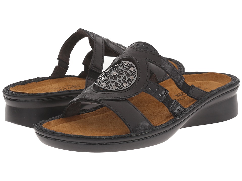 Naot Footwear Concerto (Black Ice/Black Patent Leather Combo) Women