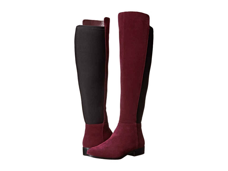 MICHAEL Michael Kors - Bromley Flat Boot (Merlot Sport Suede/Sensitive Stretch) Women