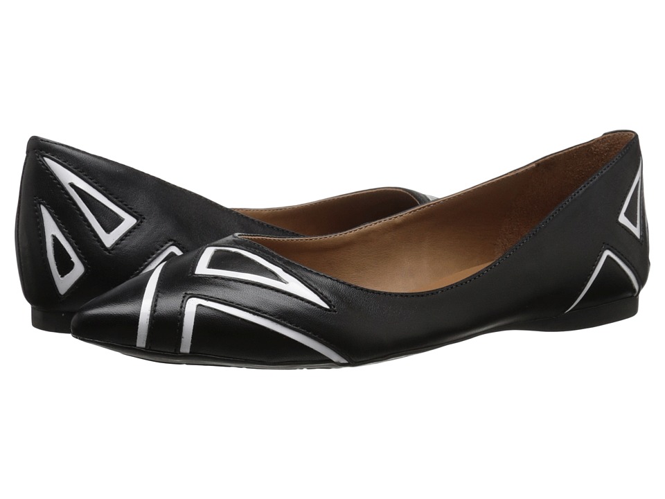 French Sole - Quiver (Black/White Leather) Women