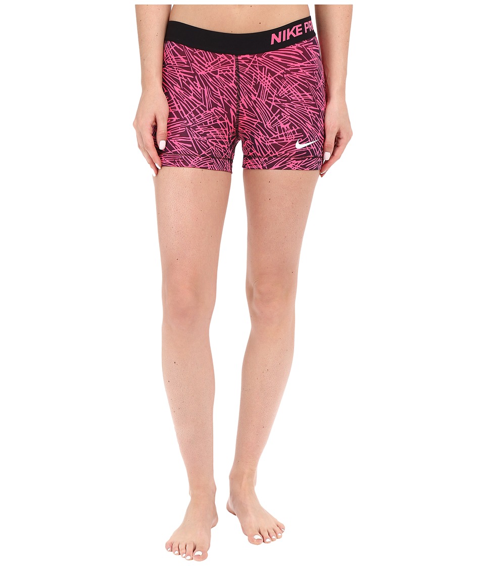 Nike Pro 3 Cool Palm Training Short (Hyper Pink/Black/White) Women