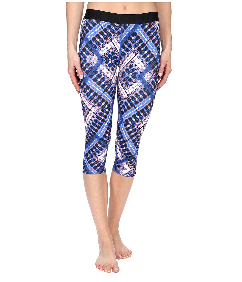 Hurley Dri-Fit Crop Leggings (Hyper Cobalt) Women