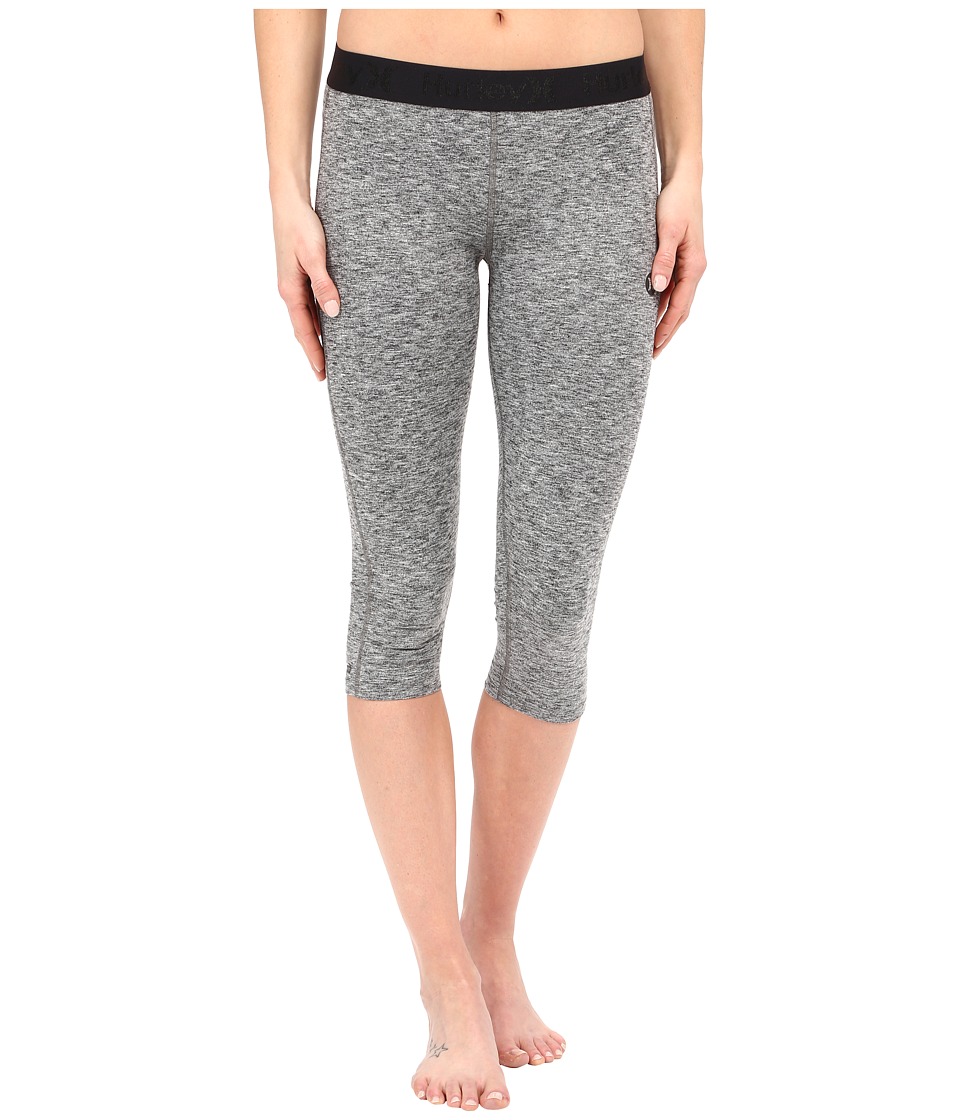 Hurley Dri-Fit Crop Leggings (Heather Grey) Women