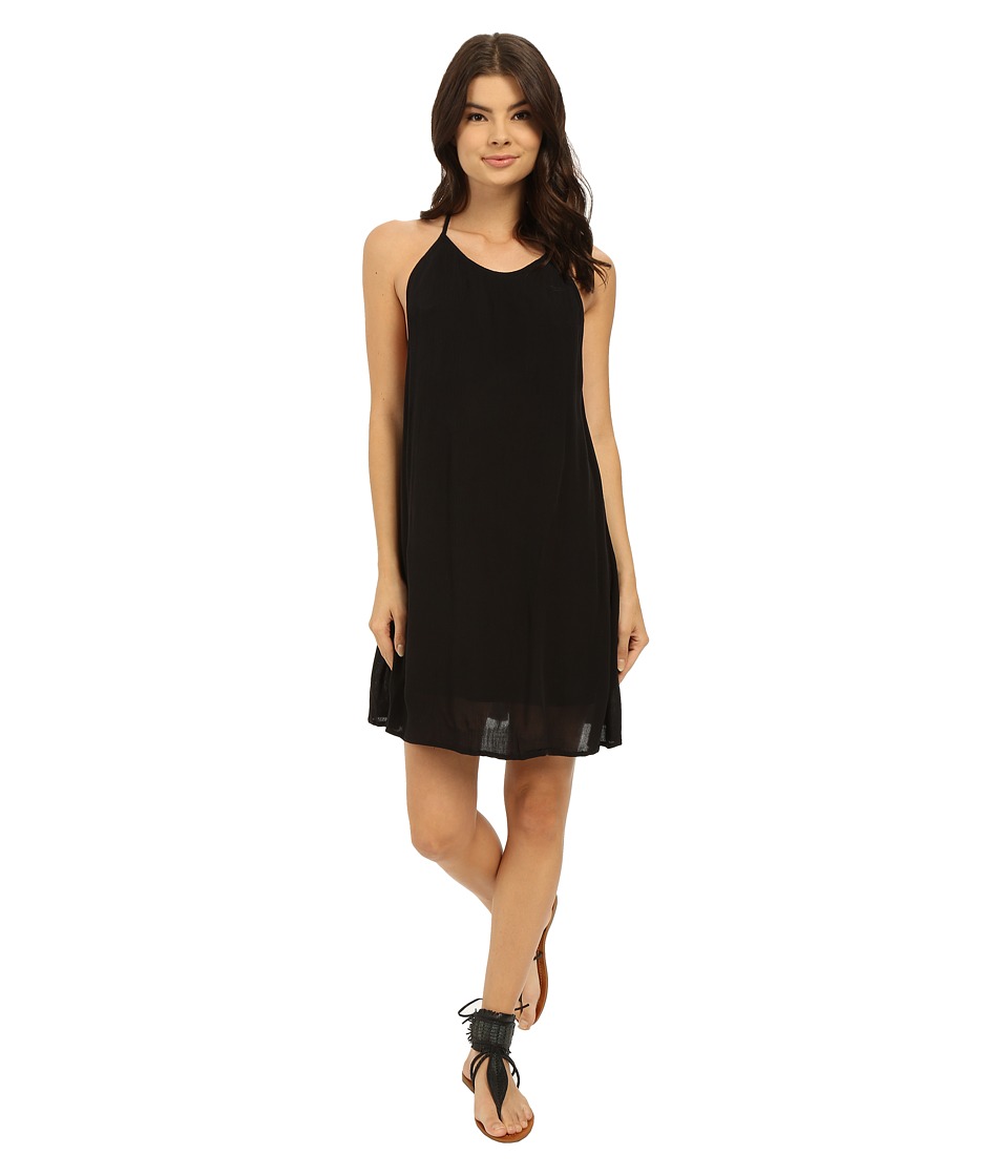 Roxy - Passing Sky Solid Dress (True Black) Women