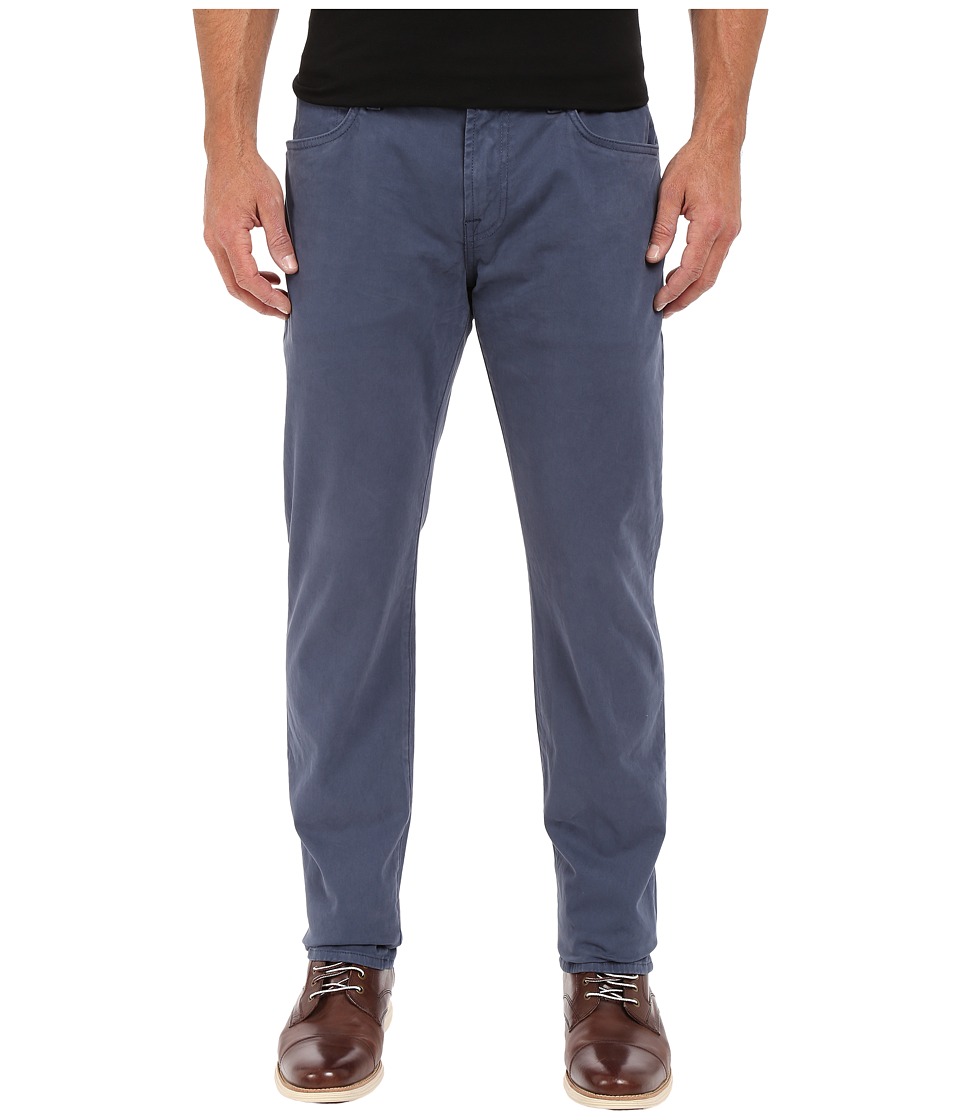 7 For All Mankind The Straight-Luxe Performance Sateen in Slate Blue (Slate Blue) Men