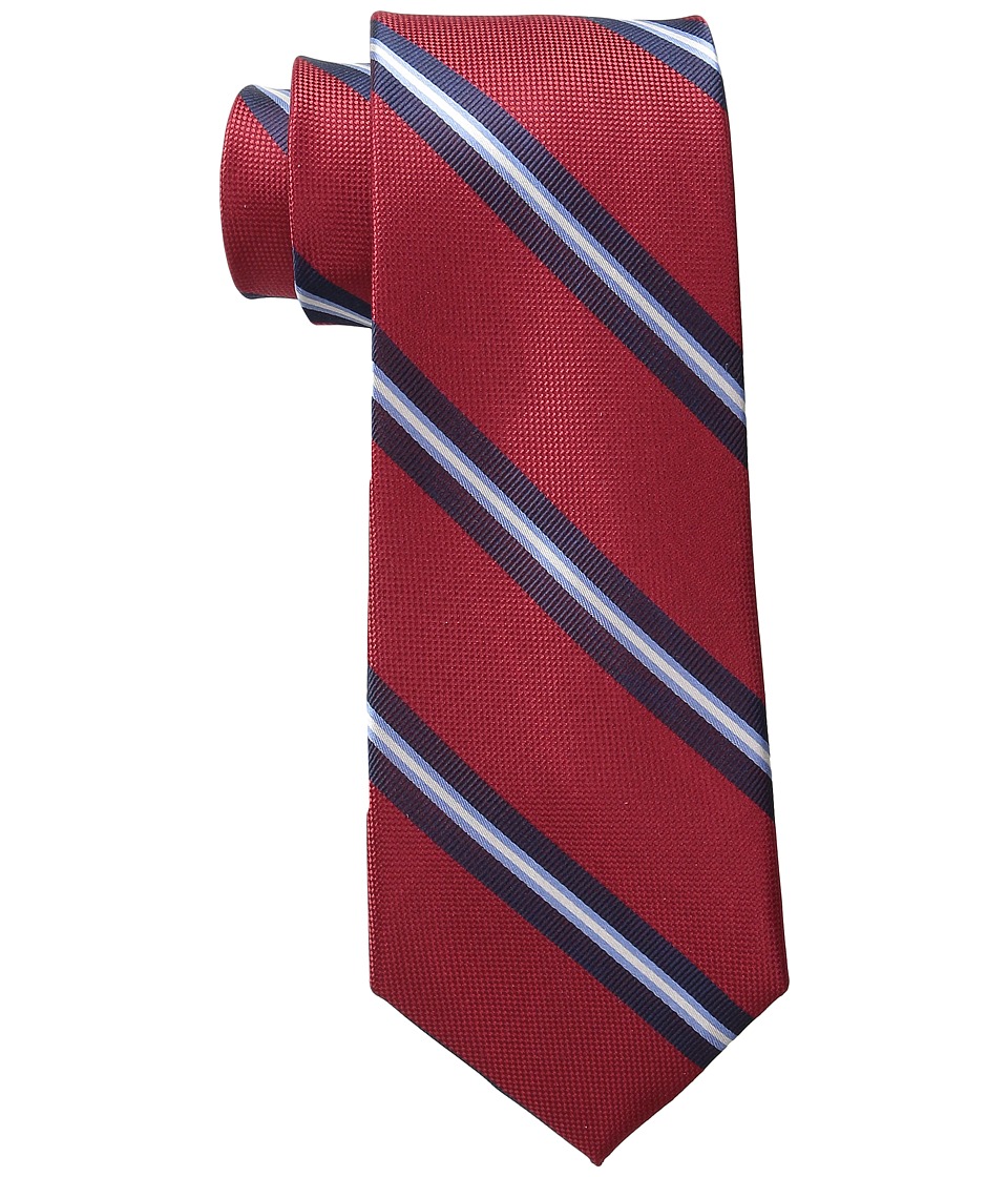 Tommy Hilfiger - Oxford Ribb Stripe (Red) Ties